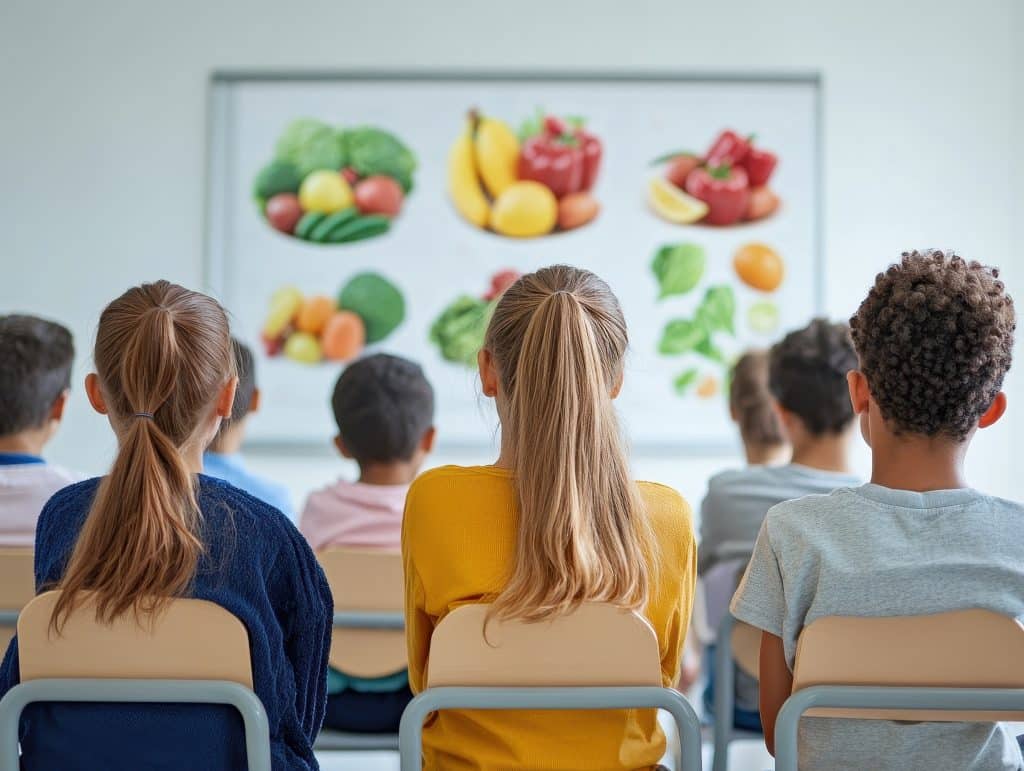 Ateliers ludiques en école sur l'alimentation