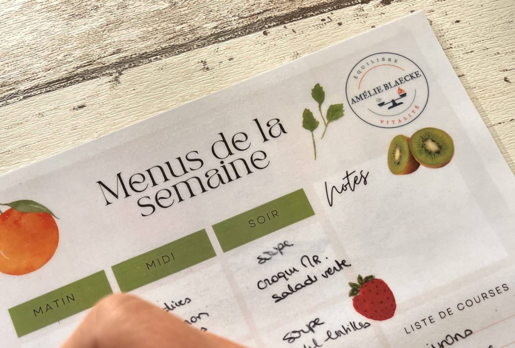 Menu de la semaine