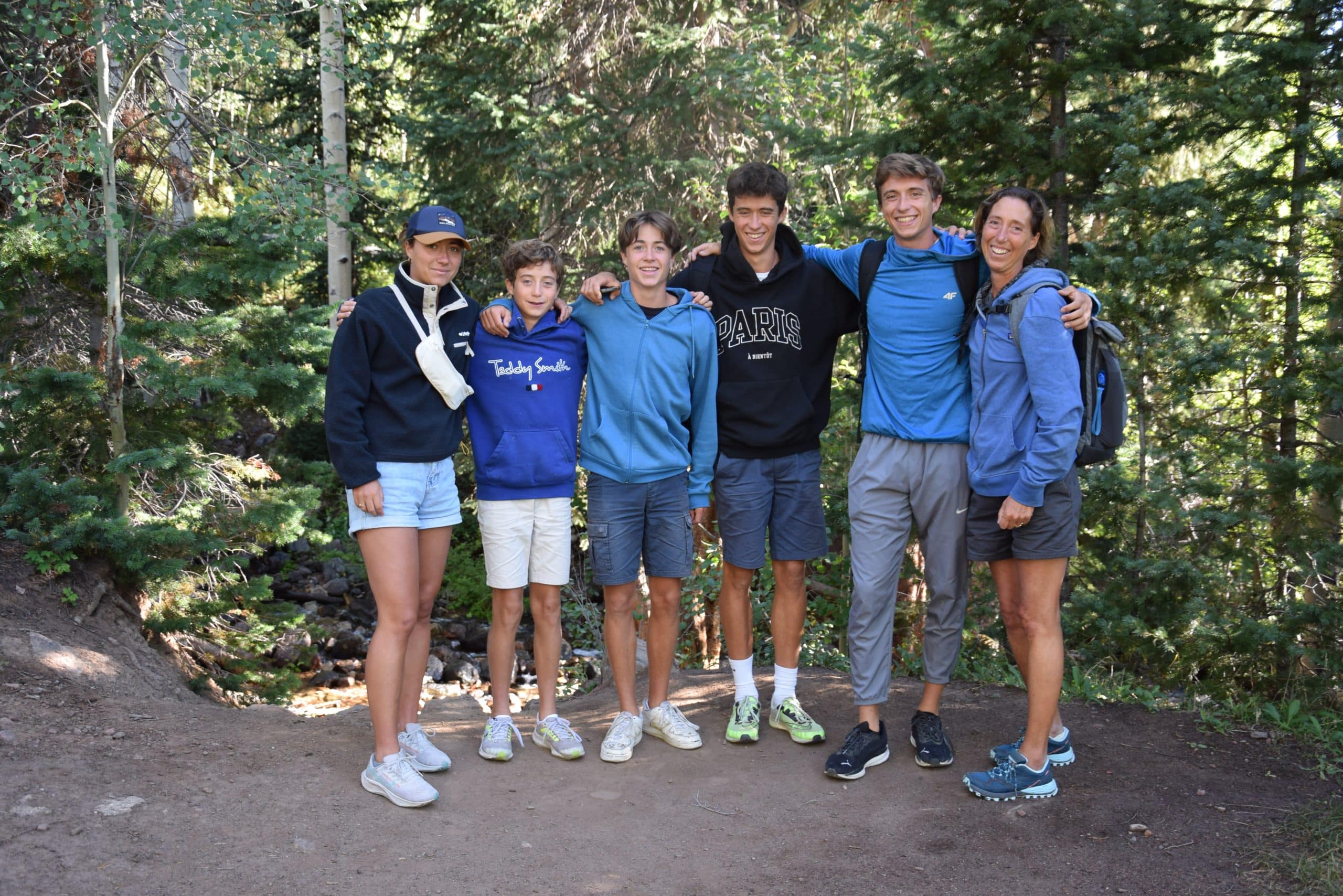 Amelie Blaecke et ses enfants